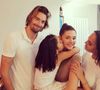Camille Lacourt, Alice Detollenaere et Valérie Bègue réunis pour l'anniversaire de Jazz, qui a fêté ses 7 ans. Photo publiée sur Instagram, il y a un an. 