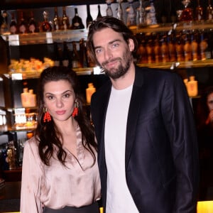 Exclusif - Camille Lacourt et sa compagne Alice Detollenaere (Miss Bourgogne 2010) - Soirée de lancement de "Chez Blue" au club "Boum Boum" situé dans le prestigieux 8eme arrondissement de Paris le 30 janvier 2020. © Rachid Bellak/Bestimage 