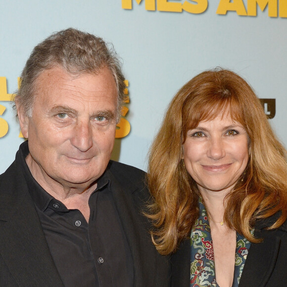 Patrick Rotman et sa femme Florence Pernel - Avant-première du film "Le talent de mes amis" au théâtre Bobino à Paris le 4 mai 2015.