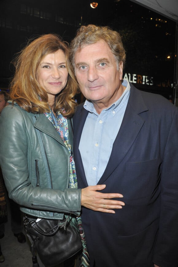 Florence Pernel et son mari Patrick Rotman - Generale du Spectale "Alex Lutz" au Grand Point Virgule a Paris le 22 Octobre 2012.