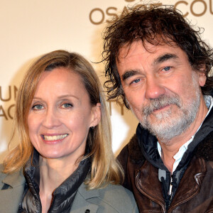 Olivier Marchal et sa femme Catherine - Avant-première du film "Un été à Osage County" à l'UGC Normandie à Paris. Le 13 février 2014.