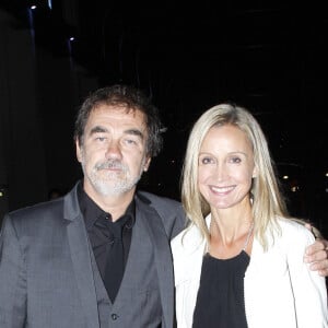 Olivier Marchal et sa femme Catherine Marchal - Inauguration de la Cité du cinéma à Saint-Denis. Le 21 septembre 2012.