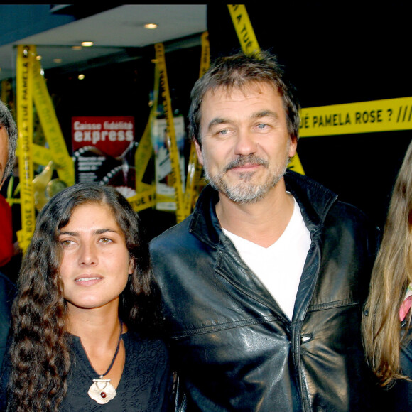 Bibi Naceri, Olivier Marchal et sa femme Catherine Marchal à l'avant premiere du film "Mais qui a tué Pamela Rose ?" au Gaumont Marigny.