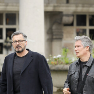 Olivier Minne - Obsèques de Christophe Michel (mari de Jean-Luc Romero) au crématorium du cimetière du Père Lachaise à Paris. Le 6 juin 2018.