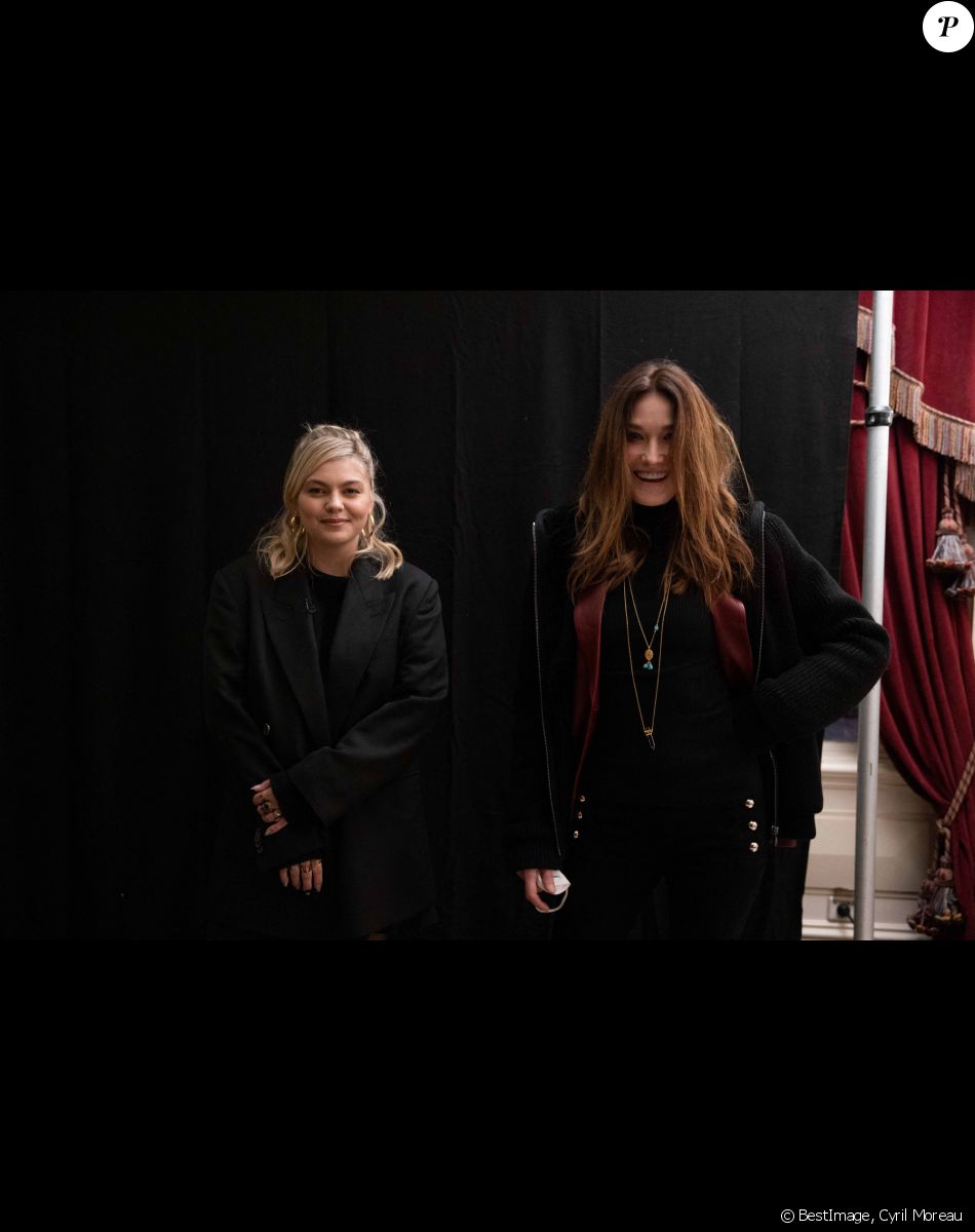 Exclusif - Louane Emera, Carla Bruni Sarkozy - Enregistrement de l'émission "Toute la musique qu'on aime" à Disneyland Paris, qui sera diffusée sur TF1 le 31 décembre © Cyril Moreau / Bestimage