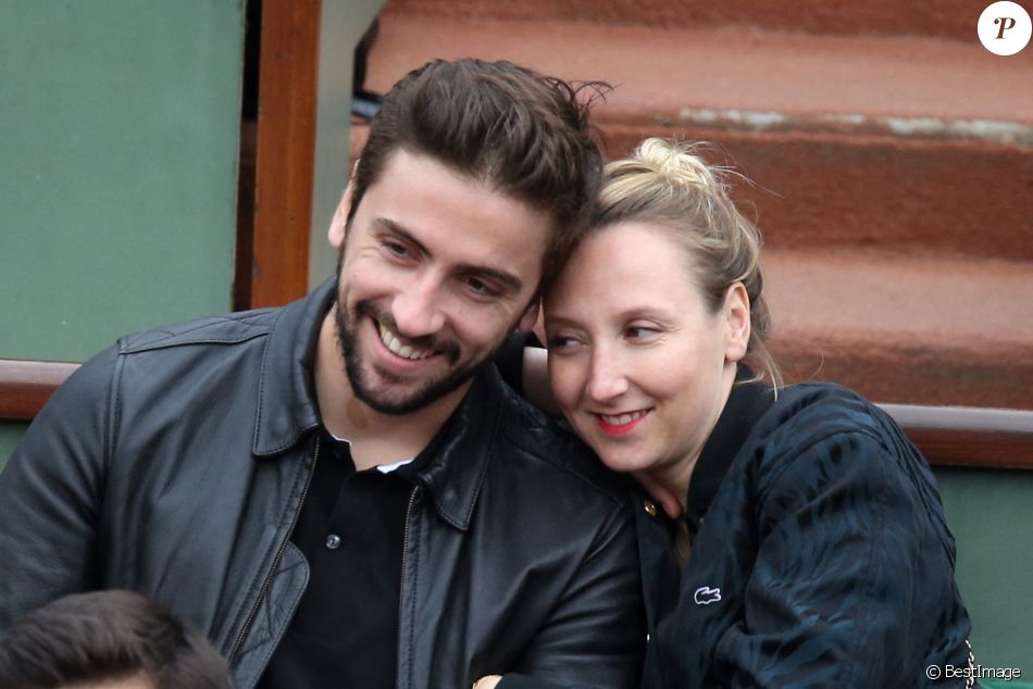 Mariage Thomas Sabatier Fils De Patrick Sabatier Audrey Lamy et son compagnon Thomas Sabatier aux Internationaux de