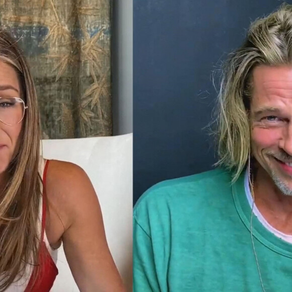 Jennifer Aniston, Brad Pitt - Les célébrités se retrouvent pour la lecture de scripts en FaceTime à Ridgemont High à Los Angeles. Le 18 septembre 2020.