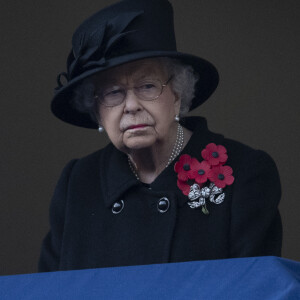 La reine Elisabeth II d'Angleterre lors de la cérémonie de la journée du souvenir (Remembrance Day) à Londres.