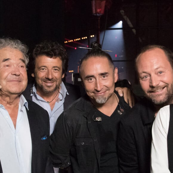 Exclusif - Alessandra Sublet, Pierre Perret, Patrick Bruel et le groupe Tryo - Backstage de l'enregistrement de l'émission "La Chanson secrète 7 " à la Scène musicale à Paris, qui sera diffusée le 15 janvier 2021 sur TF1. © Gaffiot-Moreau / Bestimage