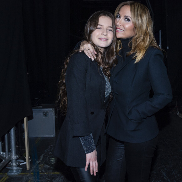 Exclusif - Hélène Ségara et Erza Muqoli - Backstage de l'enregistrement de l'émission "La Chanson secrète 7 " à la Scène musicale à Paris, qui sera diffusée le 15 janvier 2021 sur TF1.© Gaffiot-Moreau / Bestimage