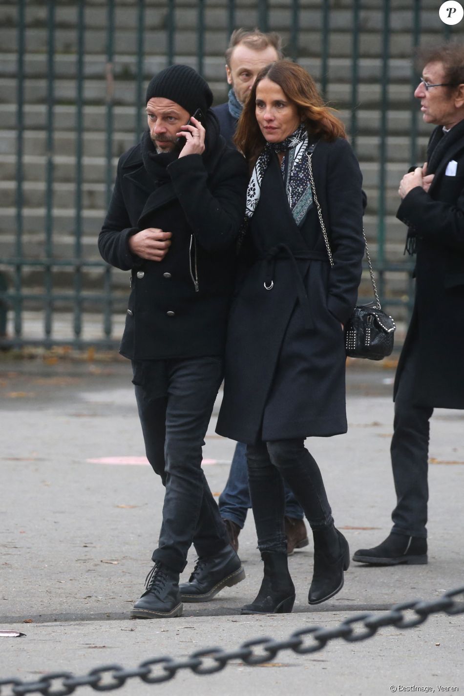 Christophe Maé - Arrivées des personnalités en l'église de La Madeleine pour les obsèques de Johnny Hallyday à Paris le 8 decembre 2017. © Veeren/Bestimage