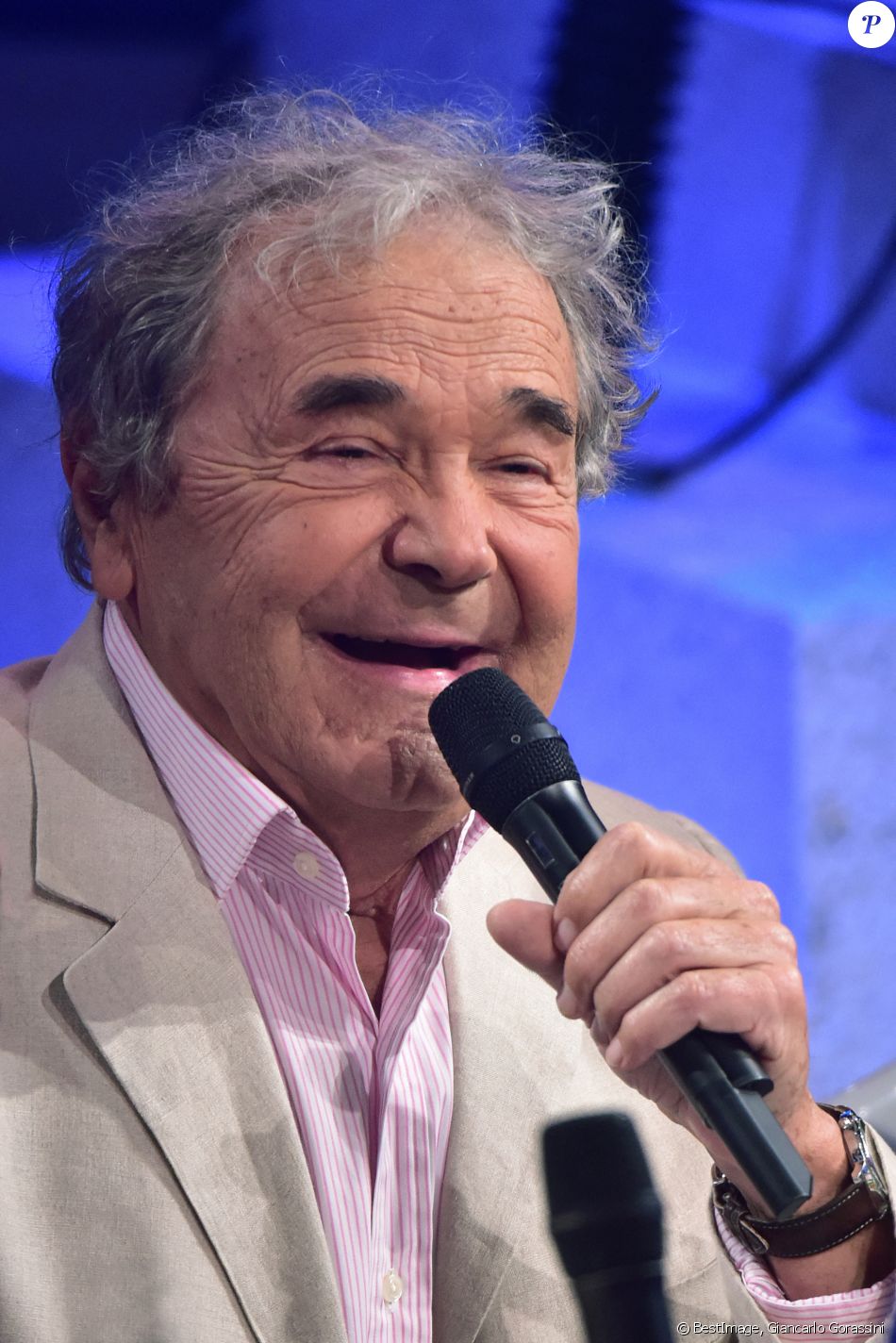 Exclusif - Pierre Perret - Enregistrement de la dernière émission "Les Années Bonheur", N°84, après 14 ans. Le 26 septembre 2017. © Giancarlo Gorassini / Bestimage
