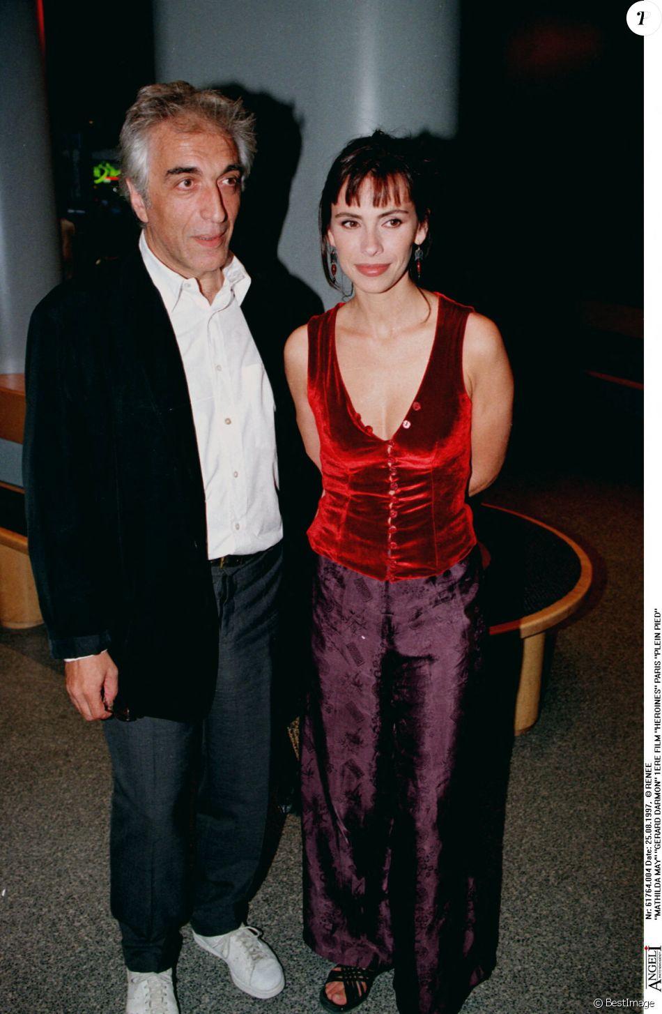 Gérard Darmon et Mathilda May à Paris en août 1997. Purepeople