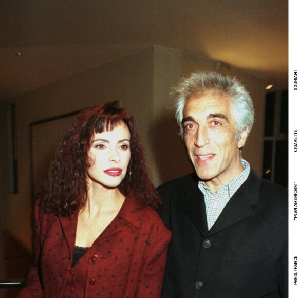 Gérard Darmon et Mathilda May à Paris en février 1996.