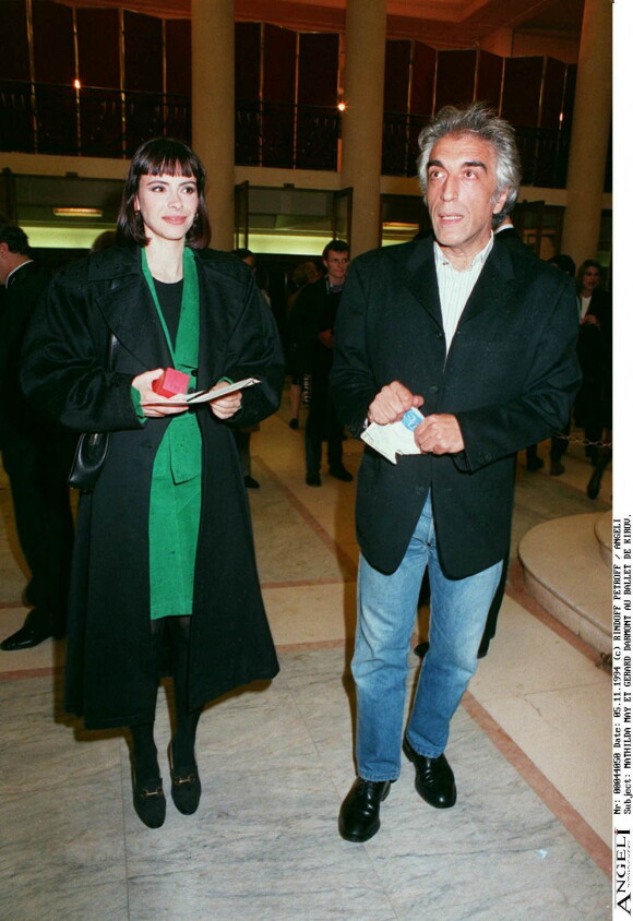 Gérard Darmon et Mathilda May à Paris en novembre 1994.