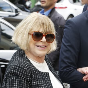 No Web - Marianne Faithfull - Arrivées au défilé de mode Haute-Couture automne-hiver 2016/2017 "Chanel" à Paris. Le 5 juillet 2016. 