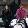 Justin Timberlake et sa femme Jessica Biel sont allés déjeuner avec leur fils Silas au restaurant Bubby dans le quartier de Downtown Manhattan à New York. Le 23 février 2020