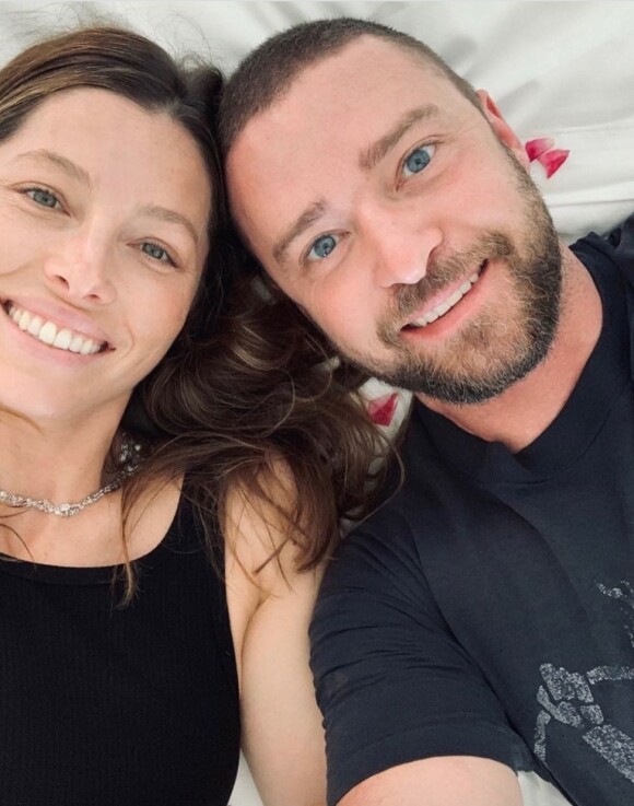 Justin Timberlake et Jessica Biel sur Instagram.