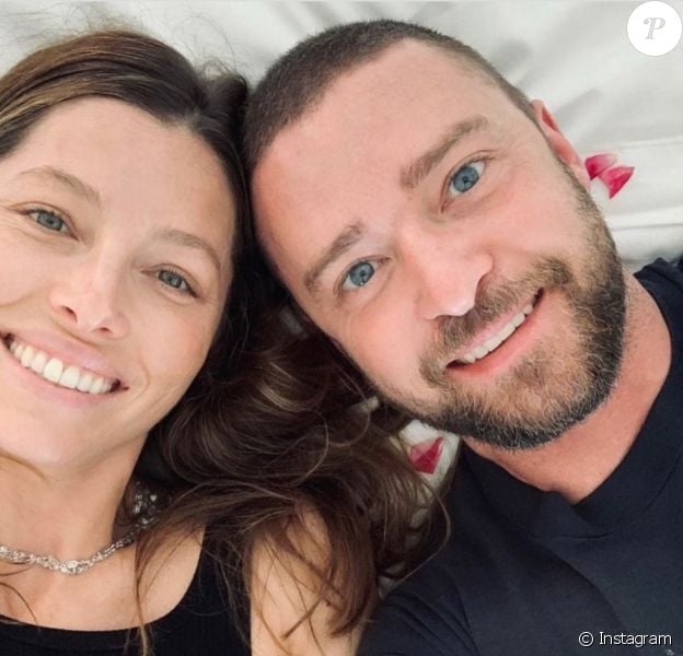 Justin Timberlake et Jessica Biel sur Instagram.