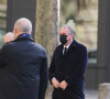 François Bayrou assiste aux obsèques de Marielle de Sarnez en l'Église Saint-Sulpice à Paris le 18 janvier 2021.