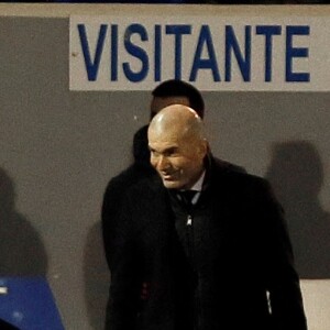 Zinédine Zidane lors du match du Coupe du Roi entre Alcoyano et le Real Madrid. Alicante, le 20 janvier 2021.