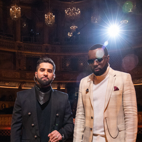 Exclusif -  Kendji Girac et Maitre Gims - Enregistrement de l'émission "La grande soirée du 31 à Versailles", qui sera diffusée sur France 2. Le 15 décembre 2020 © Tiziano Da Silva - Cyril Moreau / Bestimage