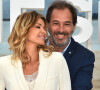 Ingrid Chauvin et son mari Thierry Peythieu - Photocall de la 1ère édition du festival Canneseries, à Cannes, sur la plage du Gray d'Albion, le 9 avril 2018. @Bruno Bebert / Bestimage