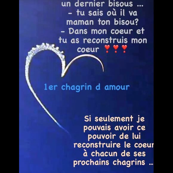 Premier chagrin d'amour pour le fils d'Ingrid Chauvin