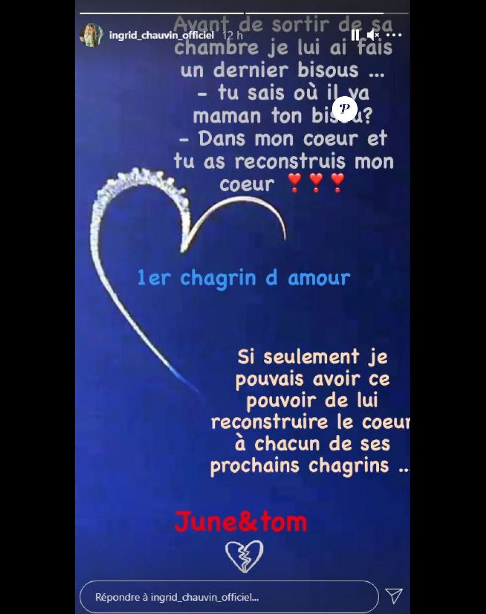 Ingrid Chauvin Deboussolee Son Fils Tom Face A Son Premier Chagrin D Amour Le Diaporama Purepeople