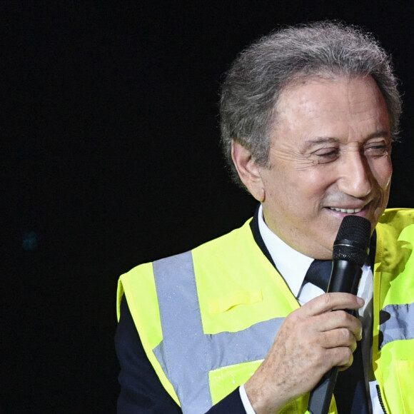 Exclusif - Michel Drucker et Marthe Villalonga - Enregistrement de l'émission "Le Grand Show de l'Humour" à la Seine Musicale, le 5 décembre 2017. © Pierre Perusseau/Bestimage