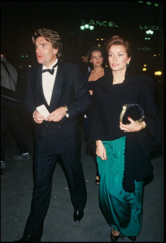 Bernard Tapie et sa femme Dominique en 1986. 