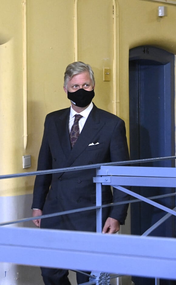 Le roi Philippe de Belgique effectue une visite de travail à la prison de Huy, 19 November 2020.