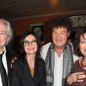 Pierre Arditi avec sa femme velyne Bouix, Robert Charlebois et Claudia Cardinale - Arrivées et backstage du 14ème Gala de la Fondation pour la recherche sur Alzheimer à l' Olympia à Paris le 18 mars 2019. © Coadic Guirec/Bestimage