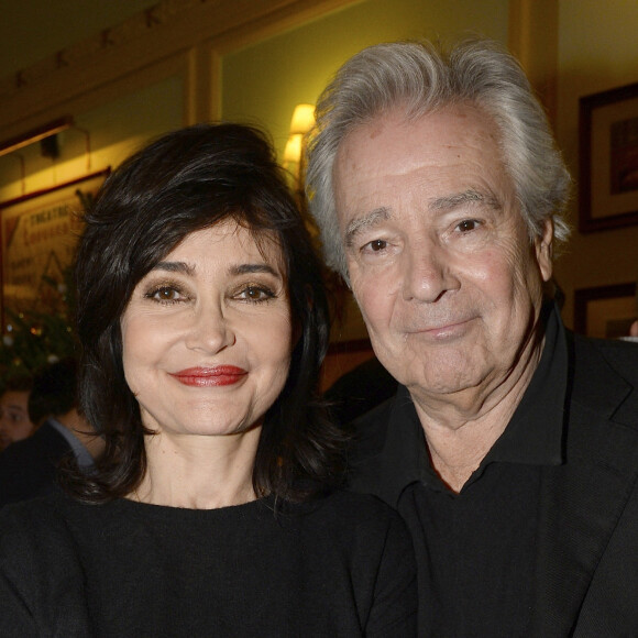 Exclusif - Evelyne Bouix et Pierre Arditi - 100ème de la pièce "Le Mensonge" au théâtre Édouard VII à Paris, le 11 décembre 2015. © Coadic Guirec/Bestimage