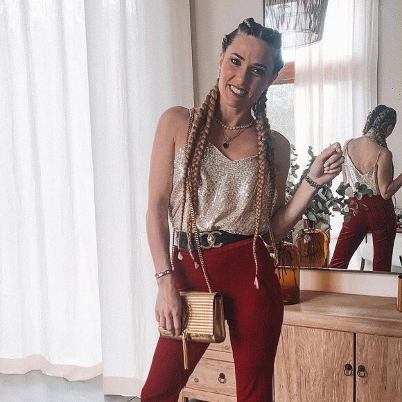 Capucine Anav avec des tresses sur Instagram, le 25 décembre 2020