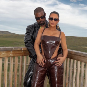 Kanye West et Kim Kardashian. Juin 2020.