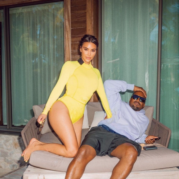 Kim Kardashian et Kanye West. Novembre 2020.