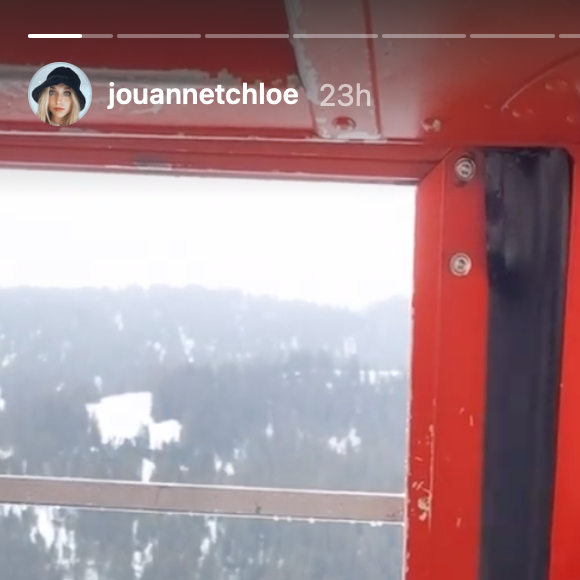 Sandor Funtek, le petit ami de Chloé Jouannet, à bord d'une remontée mécanique à la montagne. Février 2021.