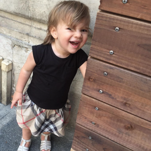 Mélia, la fille de Karim Benzema, bébé. Février 2020.