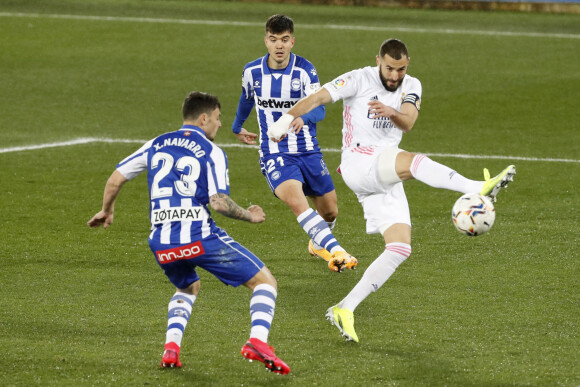 Karim Benzema lors du match Deportivo Alaves - Real Madrid, le 23 janvier 2021.