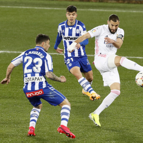 Karim Benzema lors du match Deportivo Alaves - Real Madrid, le 23 janvier 2021.