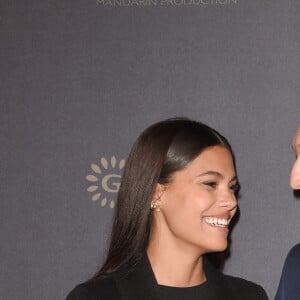 Vincent Cassel et sa femme Tina Kunakey à l'avant-première du film policier "L'Empereur de Paris" au cinéma Gaumont-Opéra à Paris, France, le 10 décembre 2018. © Coadic Guirec/Bestimage