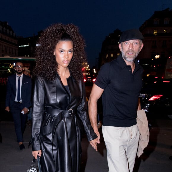 Vincent Cassel et sa femme Tina Kunakey lors de la soirée du 70ème anniversaire de Longchamp à l'Opéra Garnier à Paris, France, le 11 septembre 2018. © Rachid Bellak/Bestimage