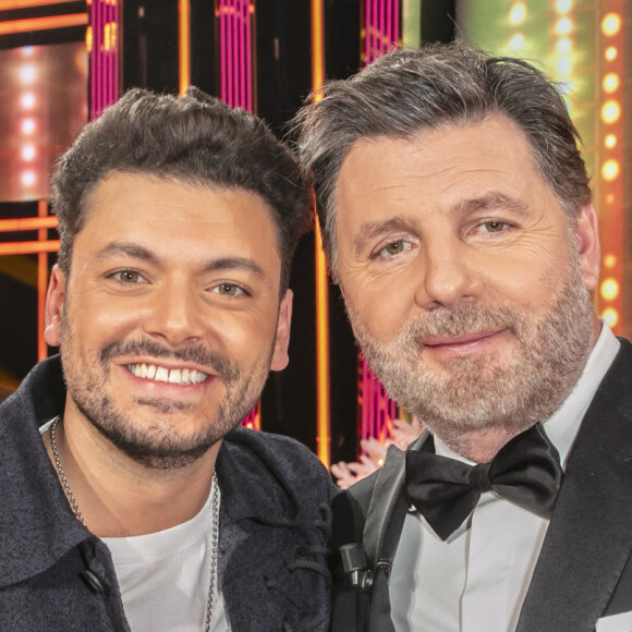 Exclusif - Kev Adams et Philippe Lellouche - Backstage de l'enregistrement de l'émission "La grosse charriade", présentée par C.Hanouna et diffusée le 17 décembre sur C8. Le 10 décembre 2020 © Jack Tribeca / Bestimage 