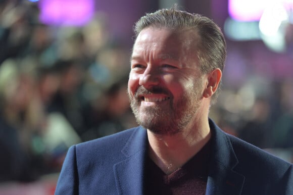 Ricky Gervais - Première de la saison 3 de la série "House of Cards" à Londres. Le 26 février 2015.