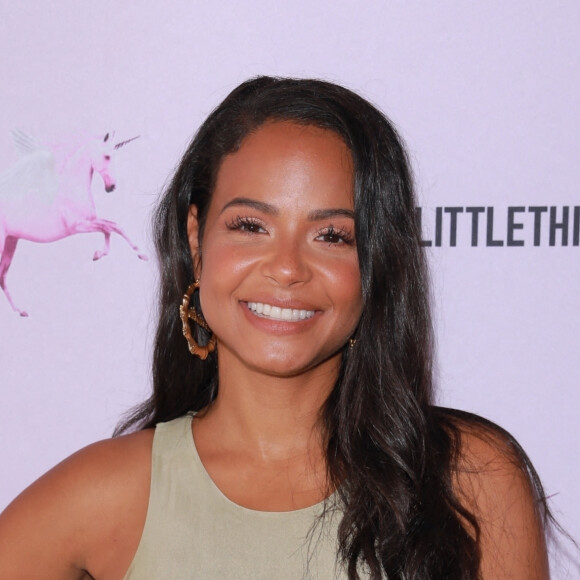 L'actrice américaine Christina Milian se rend au showroom de Pretty Little Thing pour célébrer le mois du patrimoine hispanique à Los Angeles.
