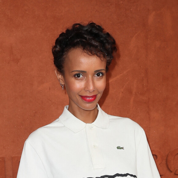 Sonia Rolland au village lors des internationaux de tennis de Roland Garros à Paris, le 10 juin 2018. © Moreau-Jacovides/Bestimage