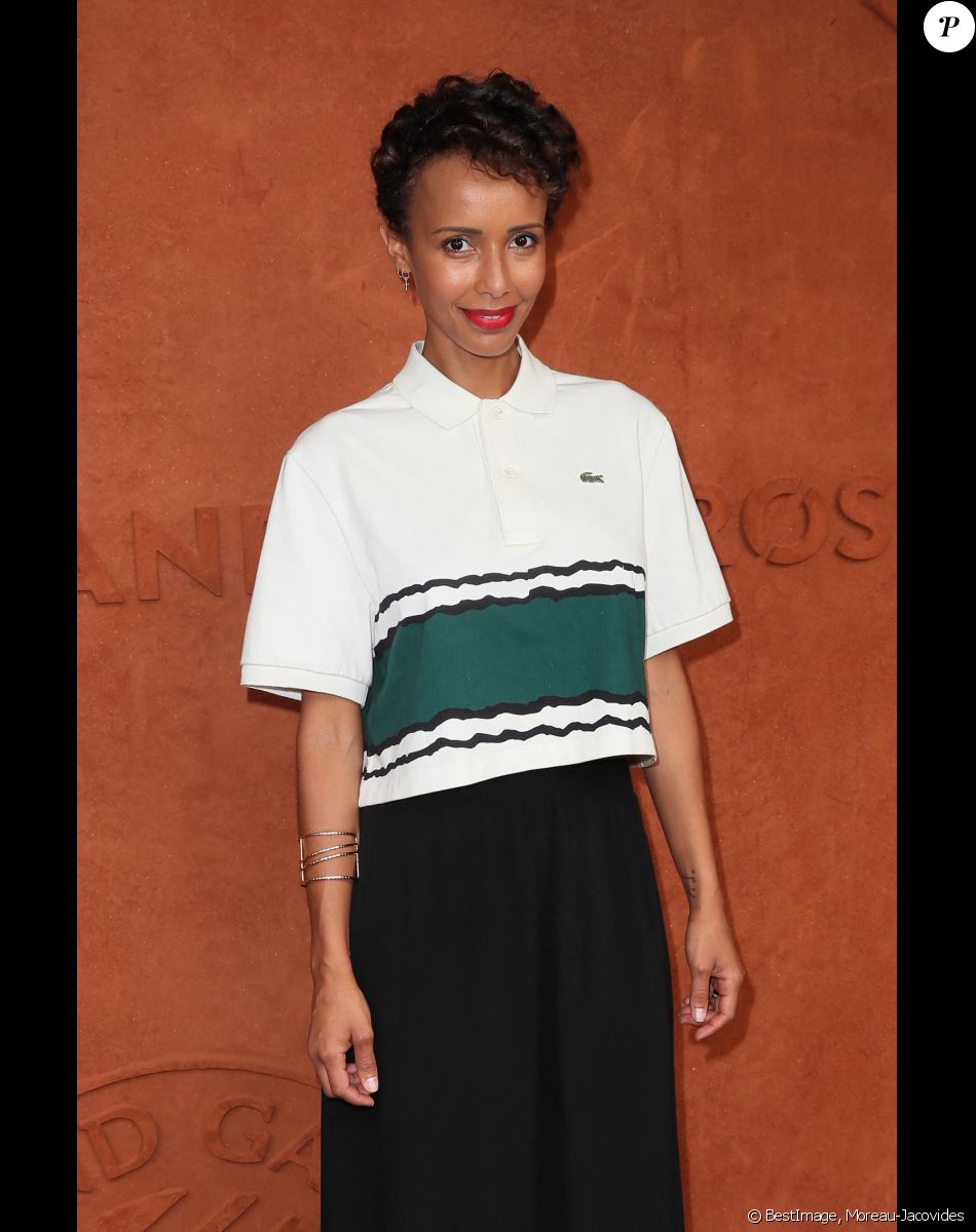Sonia Rolland au village lors des internationaux de tennis de Roland Garros à Paris, le 10 juin 2018. © Moreau-Jacovides/Bestimage