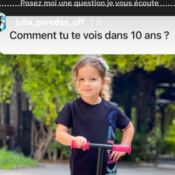 Julia Paredes (Mamans & Célèbres) répond aux interrogations des internautes quant à une éventuelle rupture avec son mari Maxime Parisi, sur Instagram le 12 février 2021.