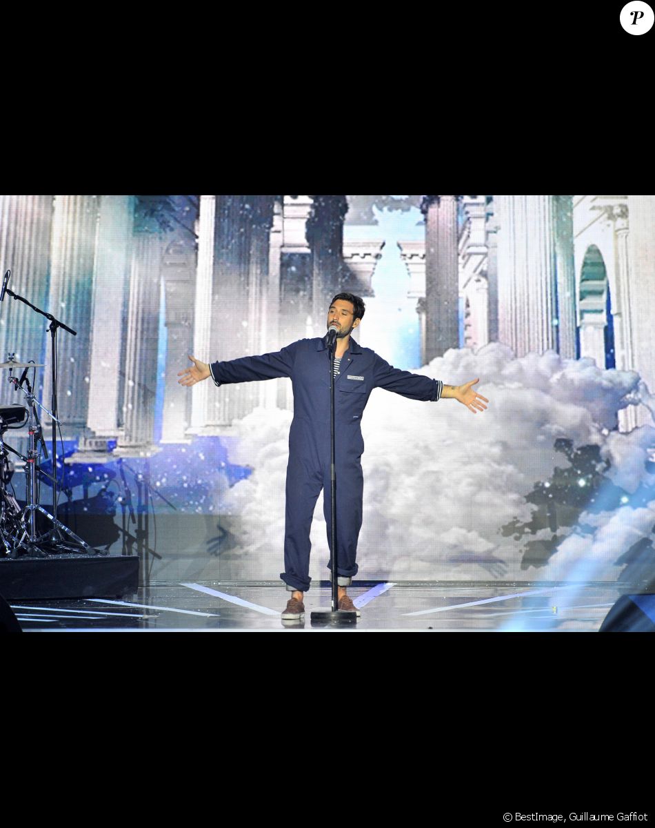 Exclusif - Jérémy Frérot - Enregistrement de l'émission "La Chanson Challenge 2019" aux Arènes de Nîmes, le 17 mai 2019. © Guillaume Gaffiot/Bestimage